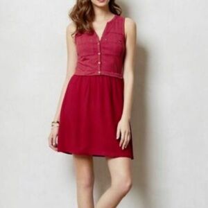 Anthropologie Saturday Sunday Highway Red Dress
